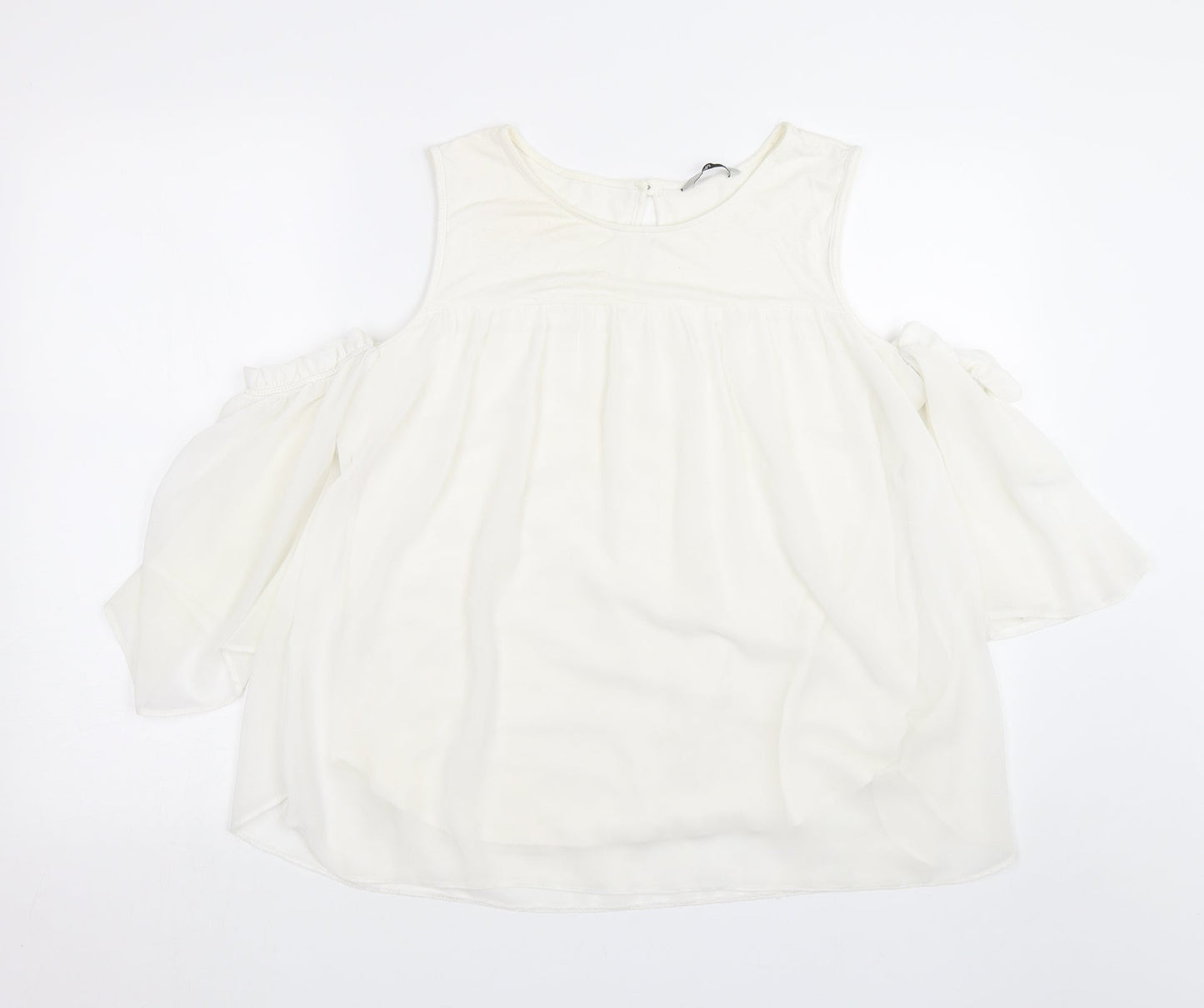 TU Womens White   Basic Blouse Size 14