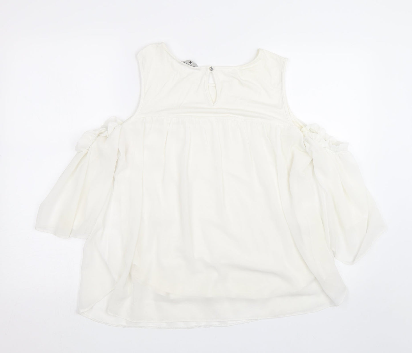 TU Womens White   Basic Blouse Size 14