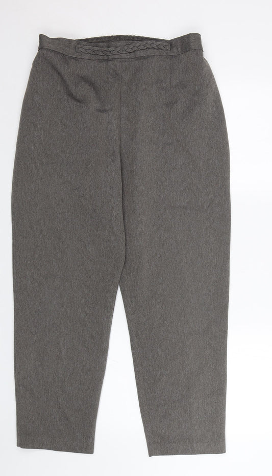 Berkertex Womens Brown Herringbone  Trousers  Size M L25 in