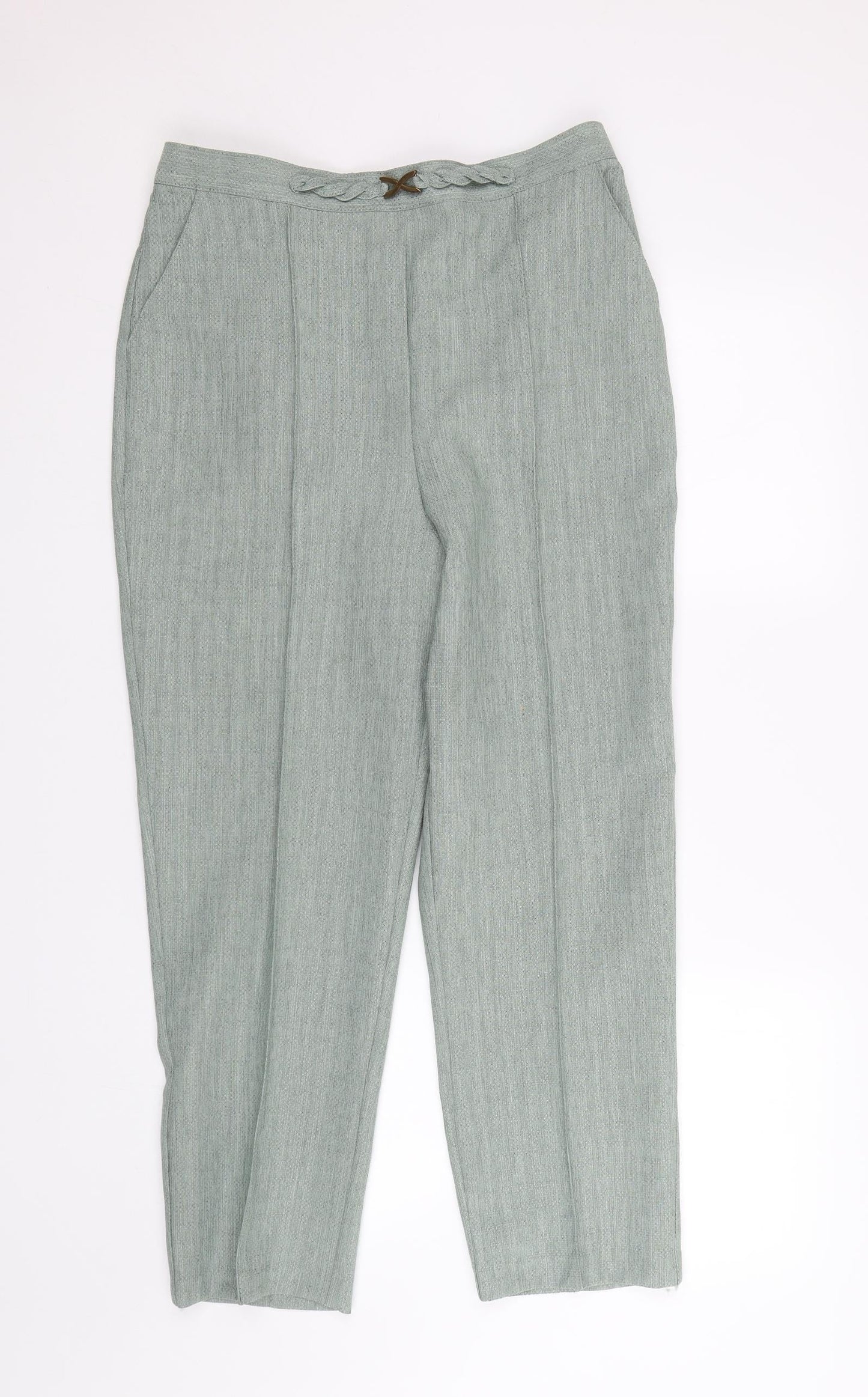 Papaya Womens Green   Trousers  Size 12 L25 in
