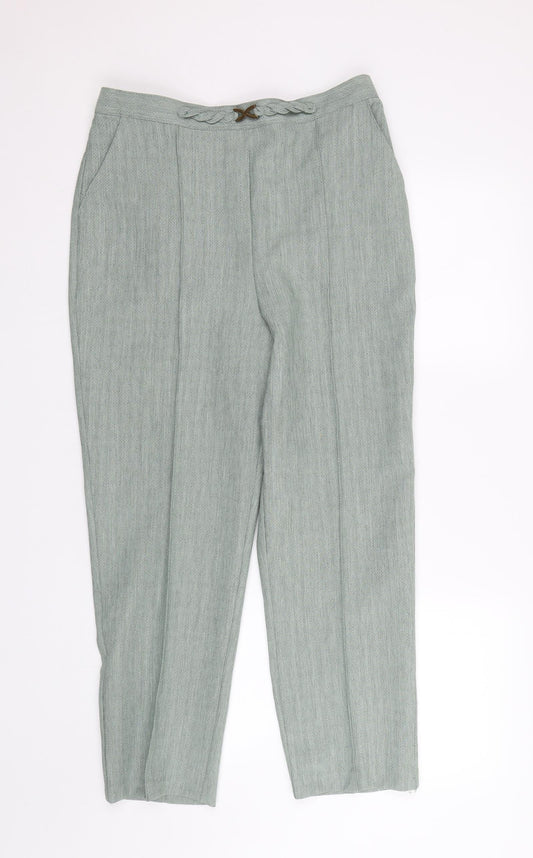 Papaya Womens Green   Trousers  Size 12 L25 in