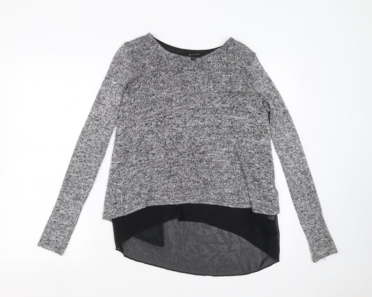 New Look Womens Grey  Knit Pullover Jumper Size S