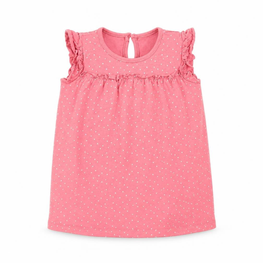 George Girls Pink Polka Dot  T-Shirt Dress  Size 12-18 Months