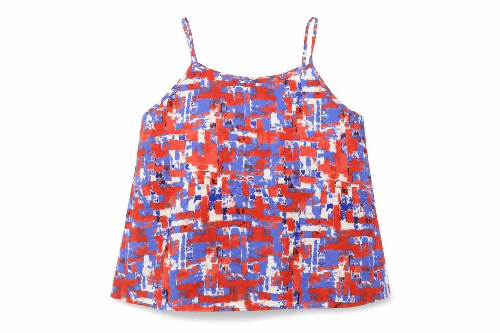Peacocks Womens Blue Geometric  Camisole Blouse Size 20