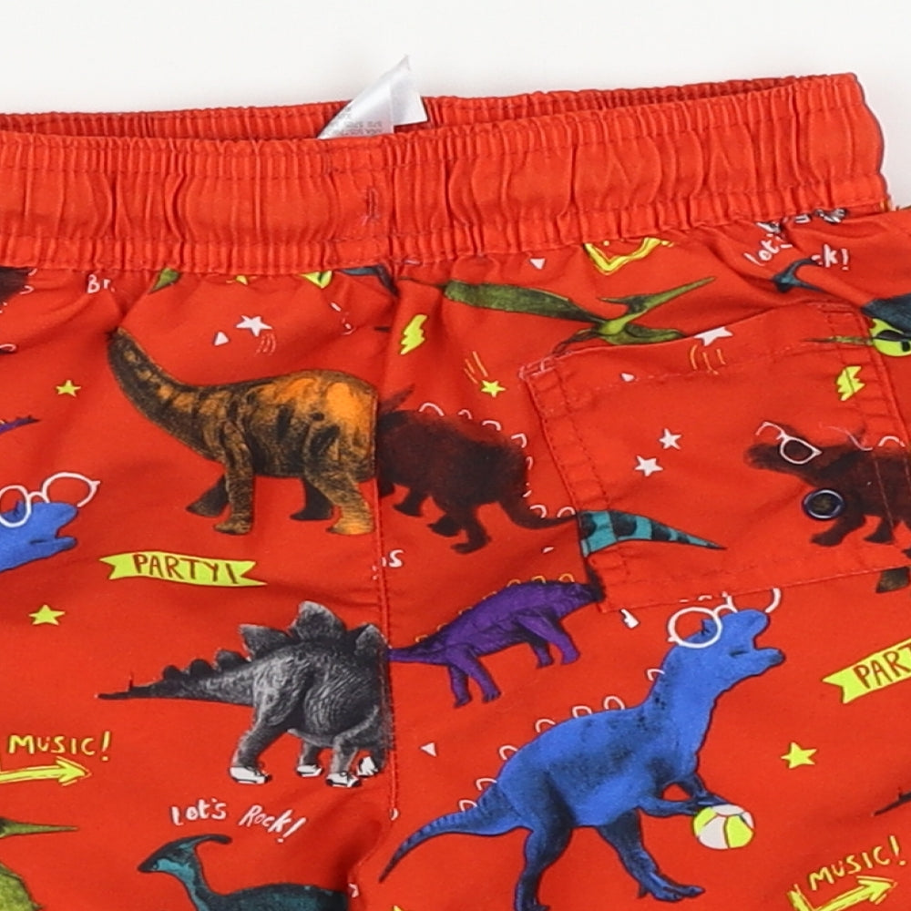 George  Boys Red   Cropped Trousers Size 12-18 Months