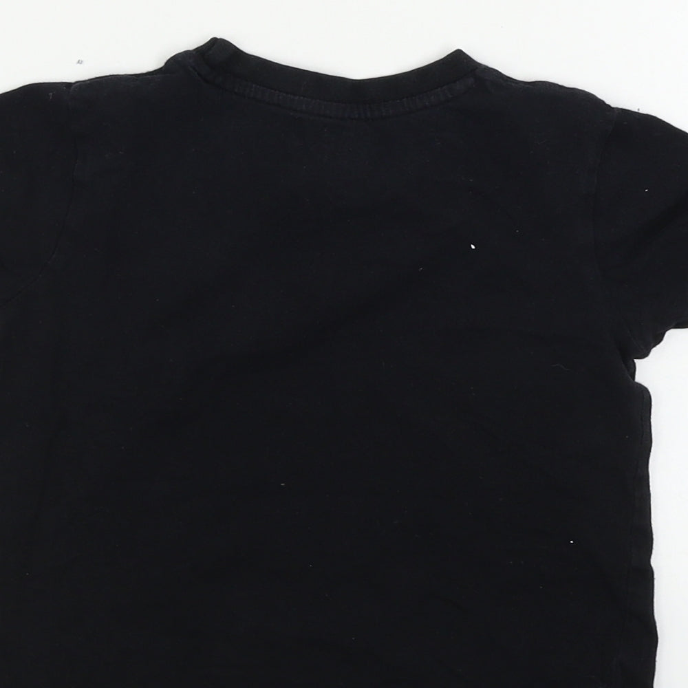 Pep&co      Boys Black   Basic T-Shirt Size 3-4 Years