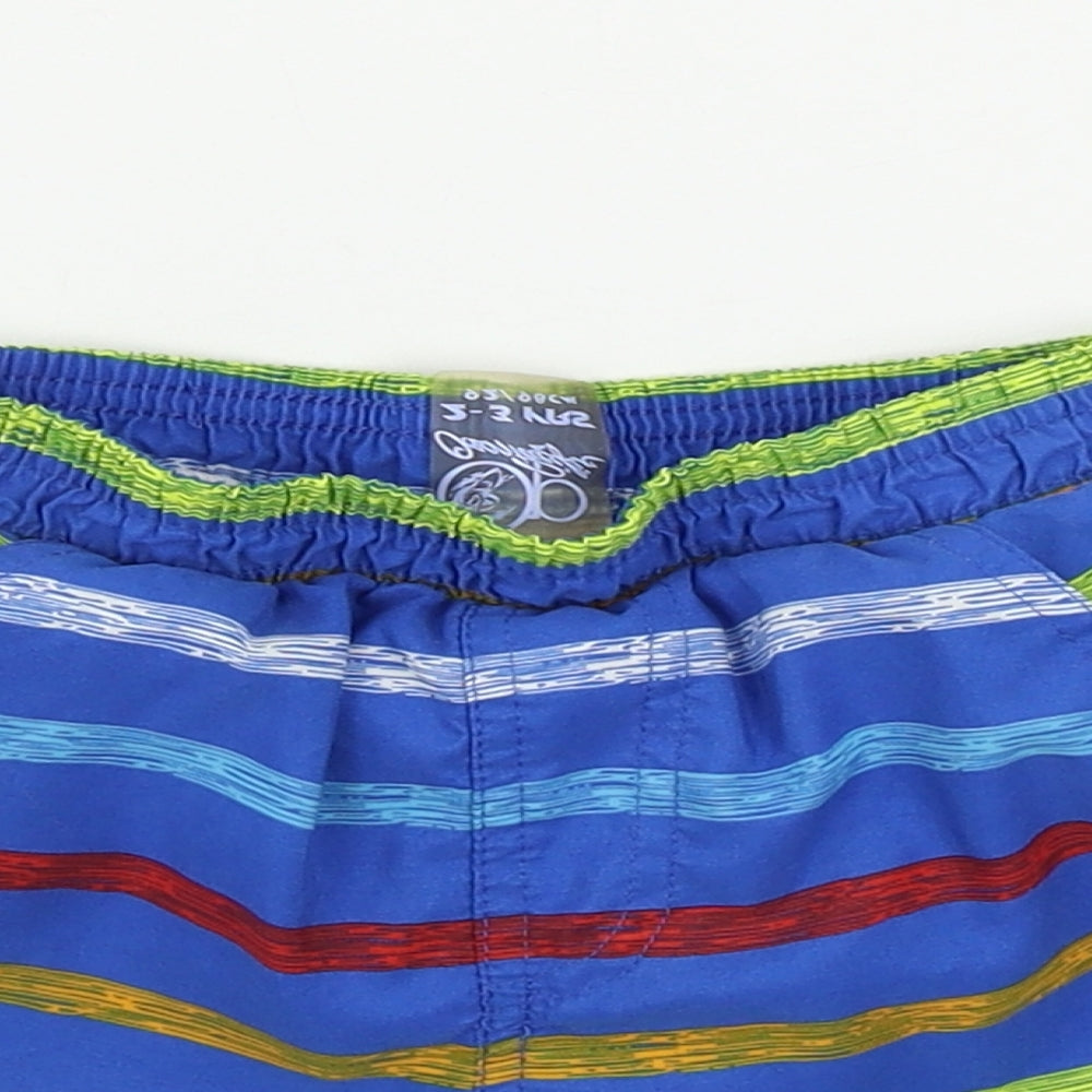 Ocean Pacific  Boys Blue Striped  Bermuda Shorts Size 2-3 Years