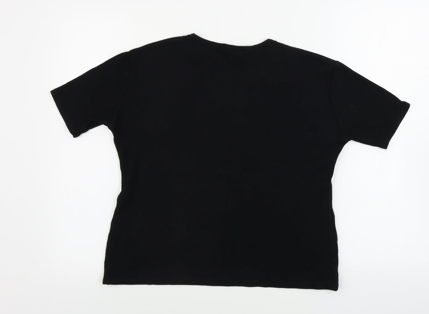jadios look Womens Black   Basic T-Shirt Size L