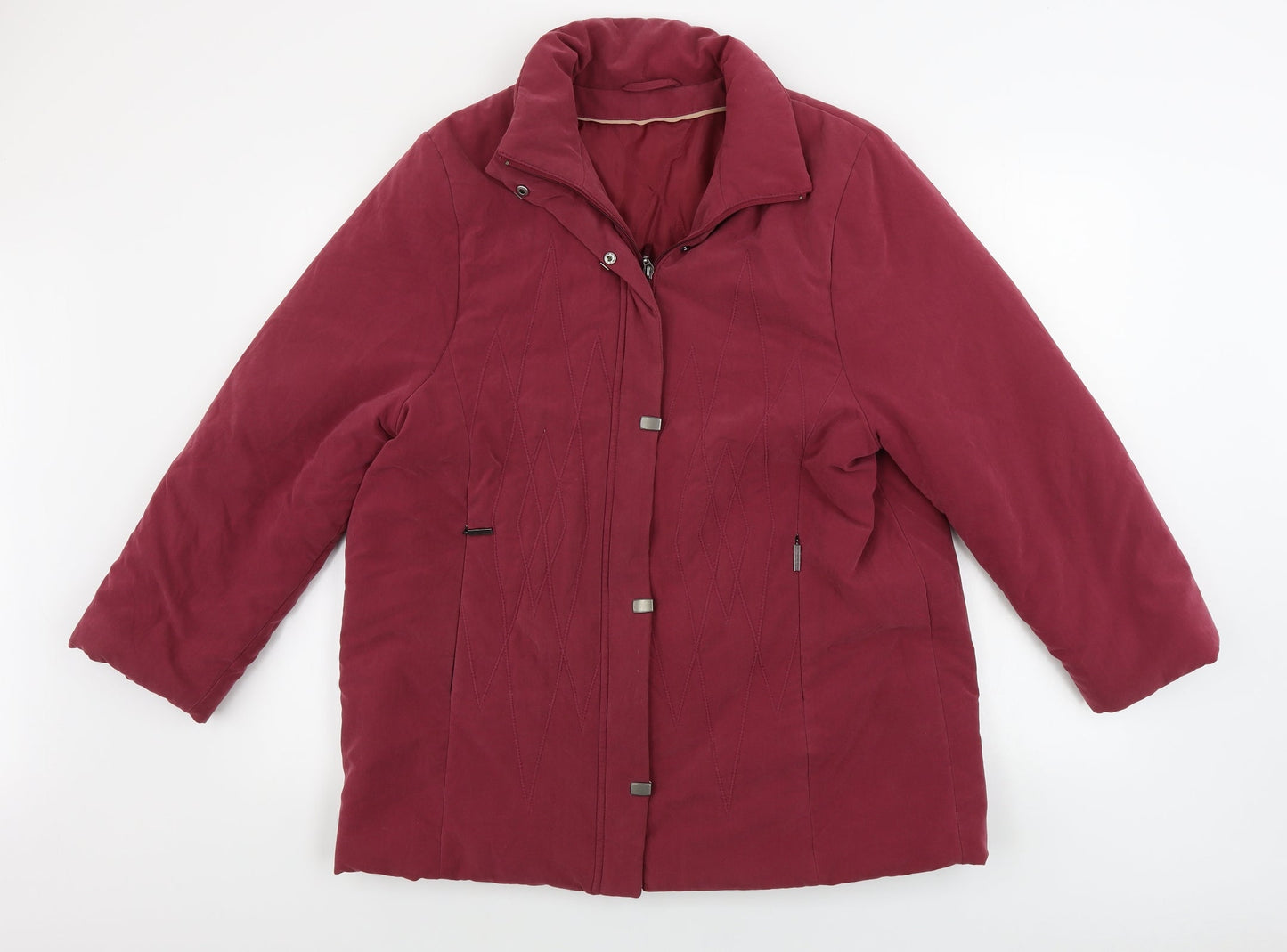 Preworn  Womens Purple   Jacket Coat Size 16