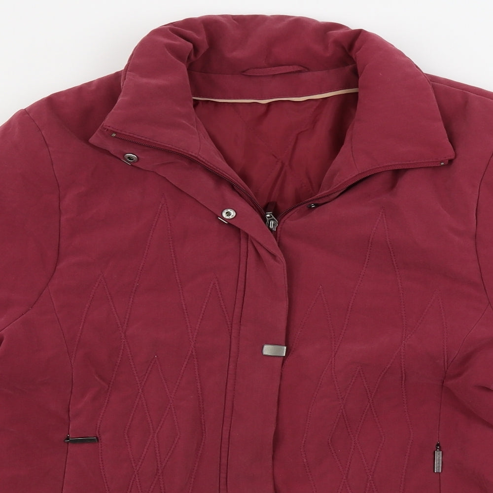 Preworn  Womens Purple   Jacket Coat Size 16