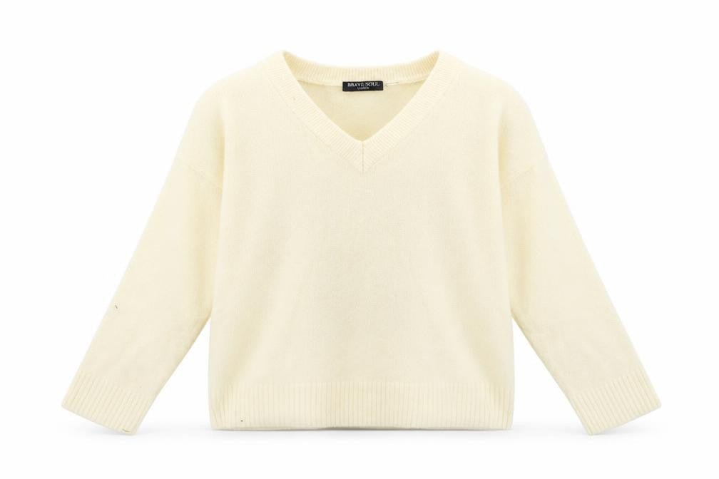 Brave Soul  Womens Beige   Pullover Jumper Size S