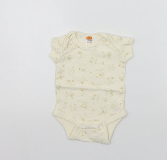 MINIMODE Baby Beige Geometric  Babygrow One-Piece Size Newborn