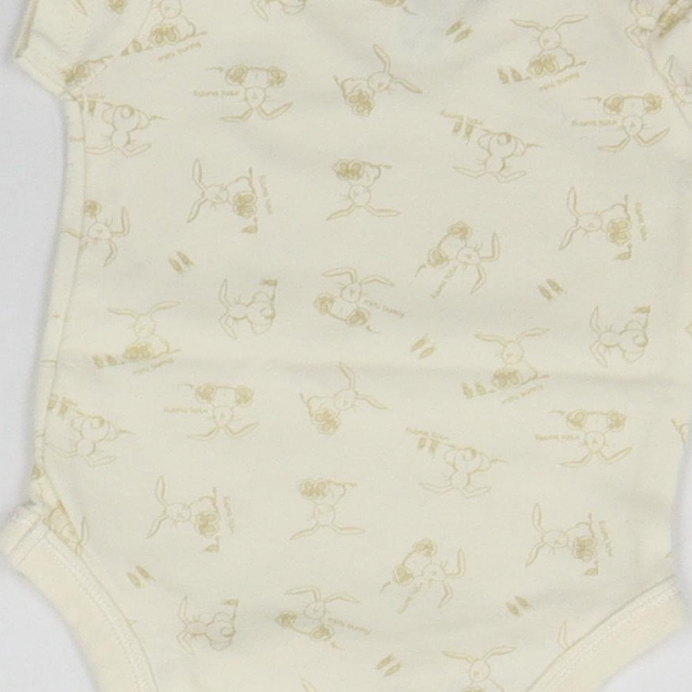 MINIMODE Baby Beige Geometric  Babygrow One-Piece Size Newborn