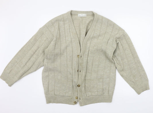 Marks and Spencer Womens Beige   Cardigan Jumper Size M