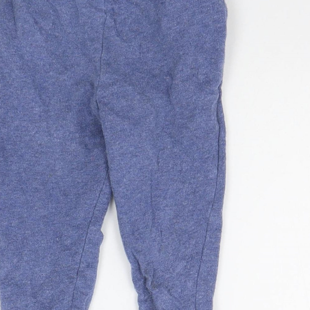 Mother Care Girls Blue   Jogger Trousers Size 12-18 Months