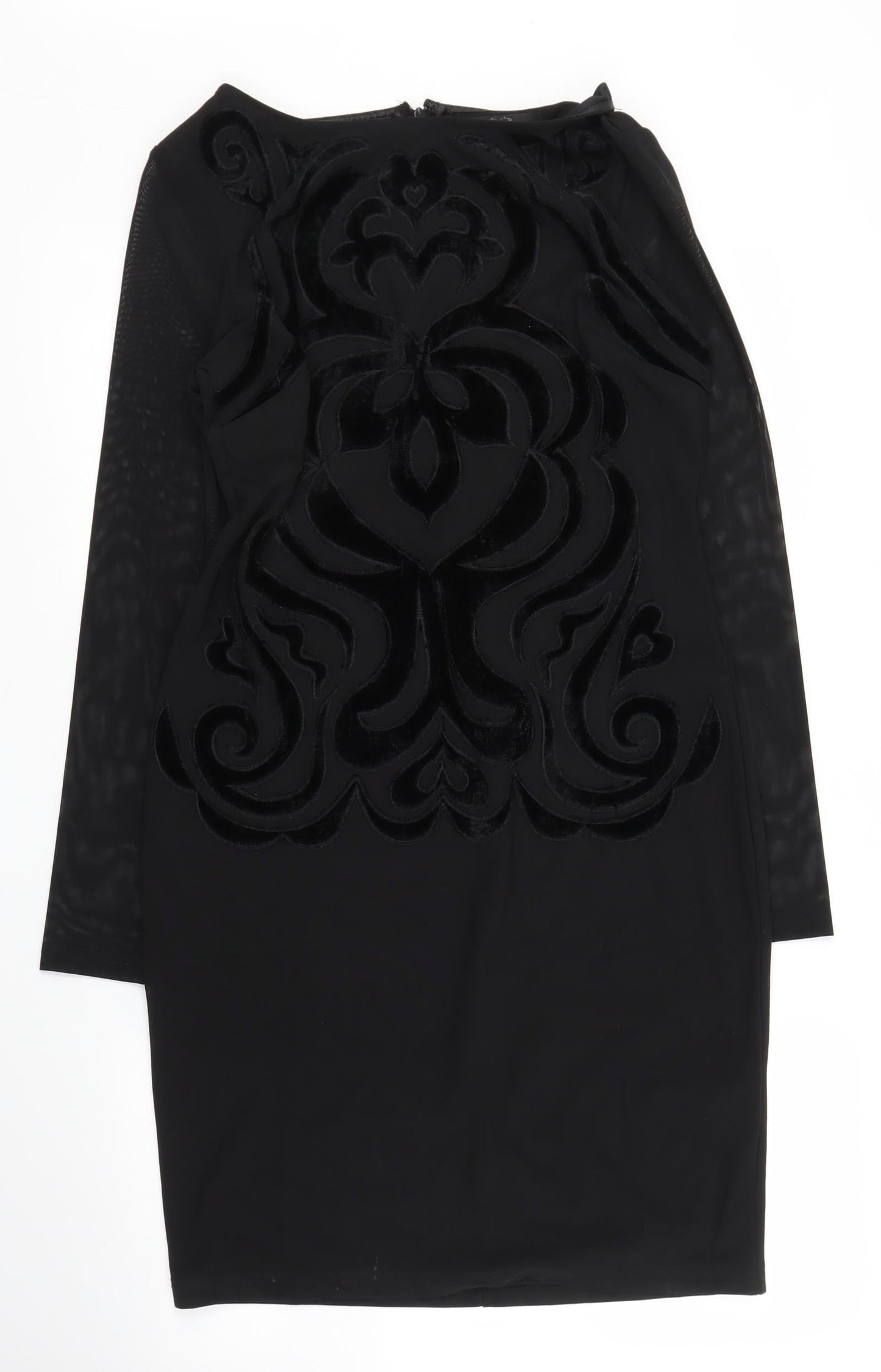 Holly Willoughby Womens Black Floral  Shift  Size 14