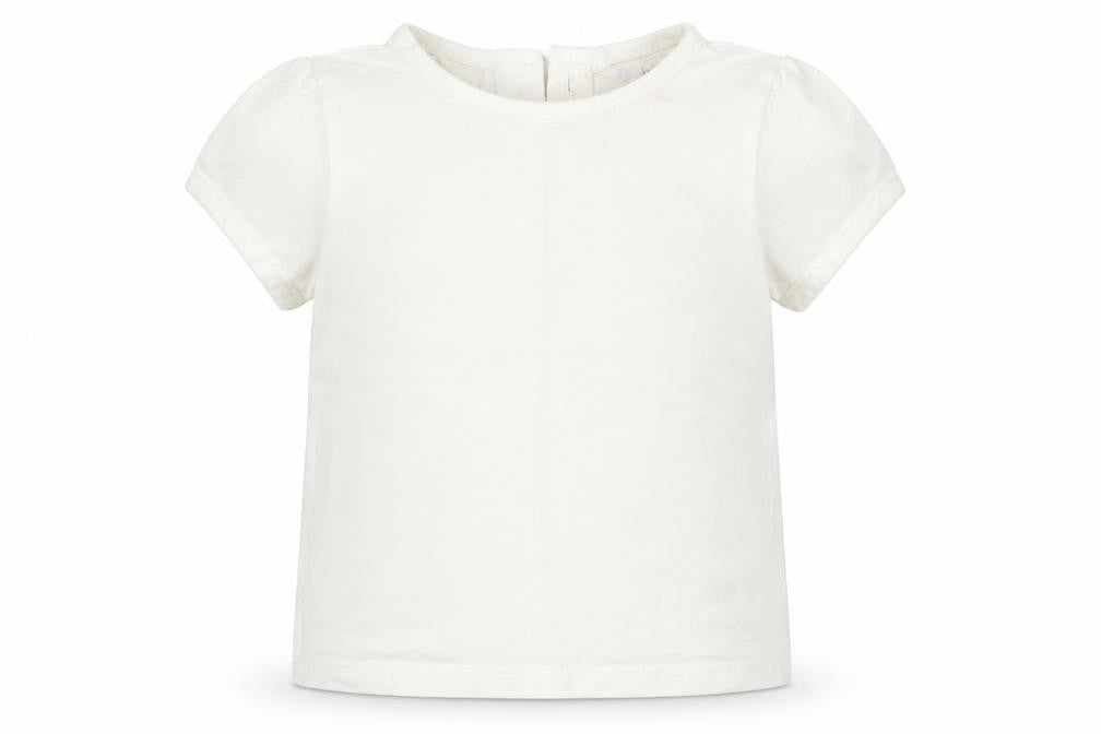 John Lewis Girls White   Basic T-Shirt Size 9-12 Months