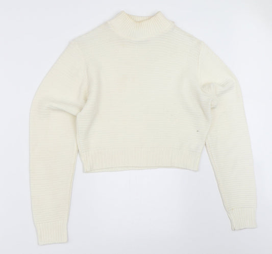 PRETTYLITTLETHING Womens Ivory   Pullover Jumper Size 12