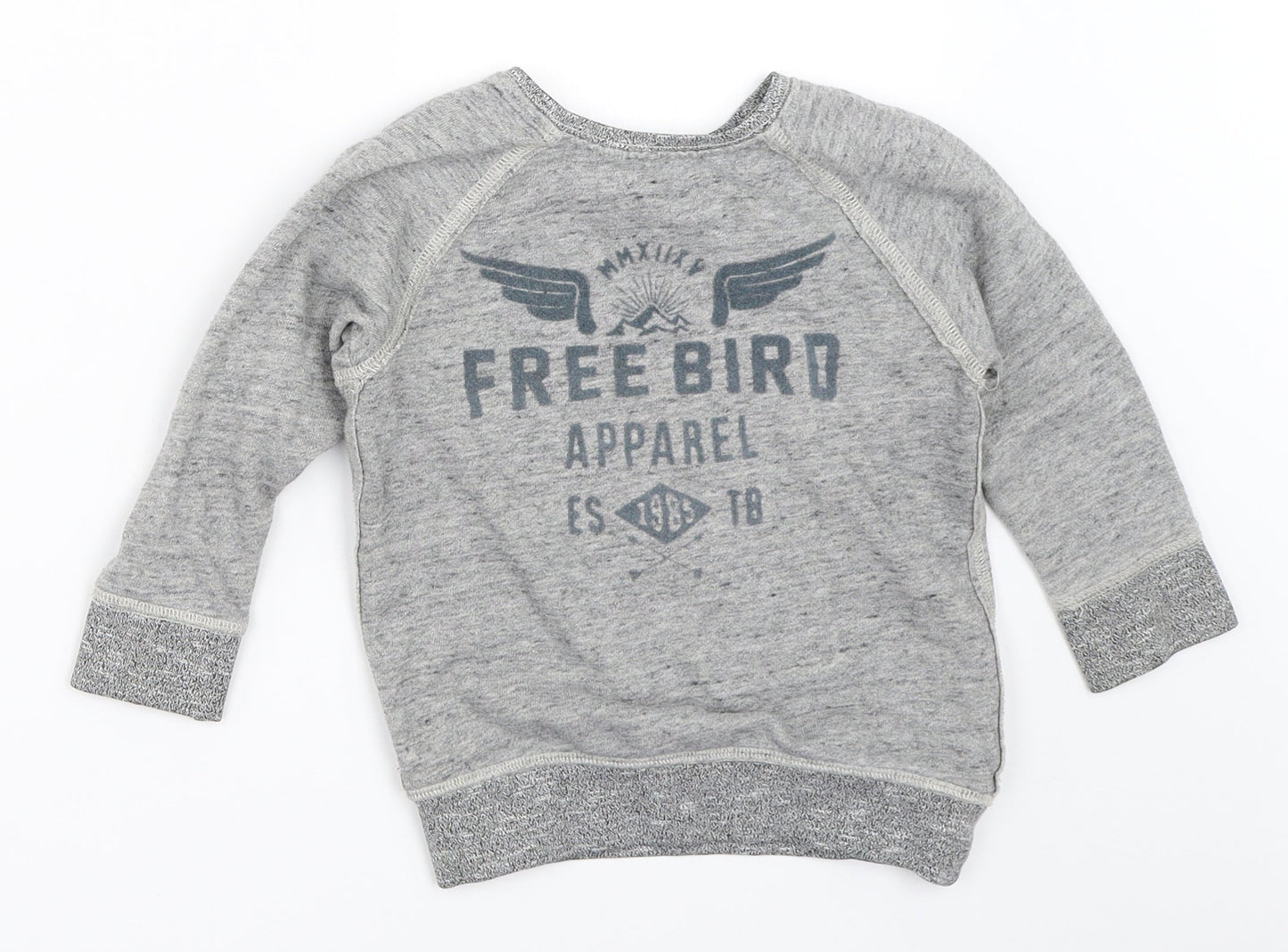 TU Boys Grey   Pullover Sweatshirt Size 3 Years