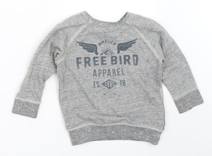 Tu Boys Grey   Pullover Sweatshirt Size 3 Years