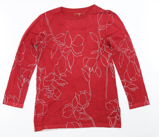 NEXT Womens Red   Pullover Jumper Size 10