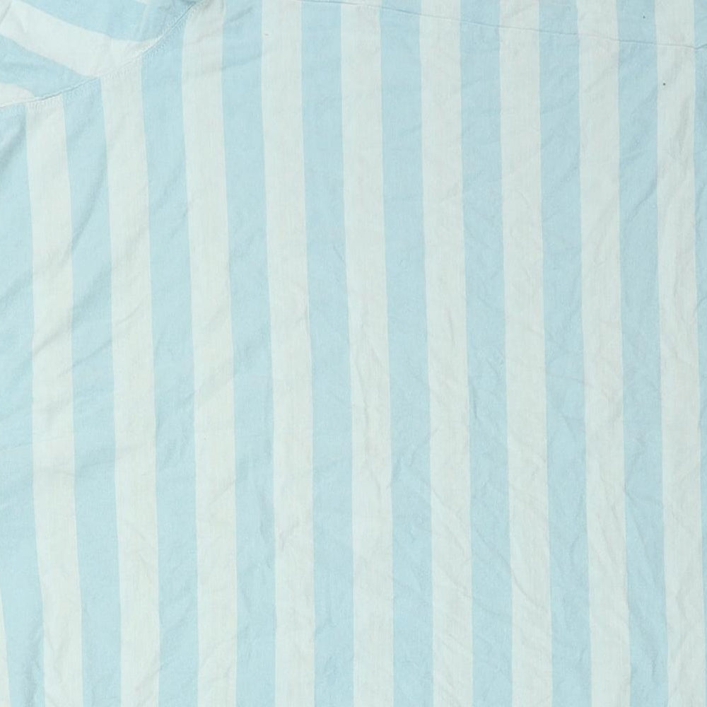 Cutter & Buck Mens Blue Striped   T-Shirt Size S