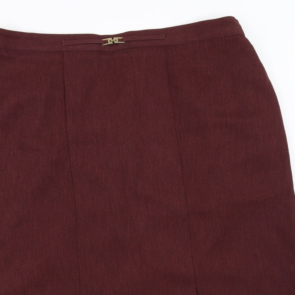 Berkertex Womens Red   Straight & Pencil Skirt Size 36 in