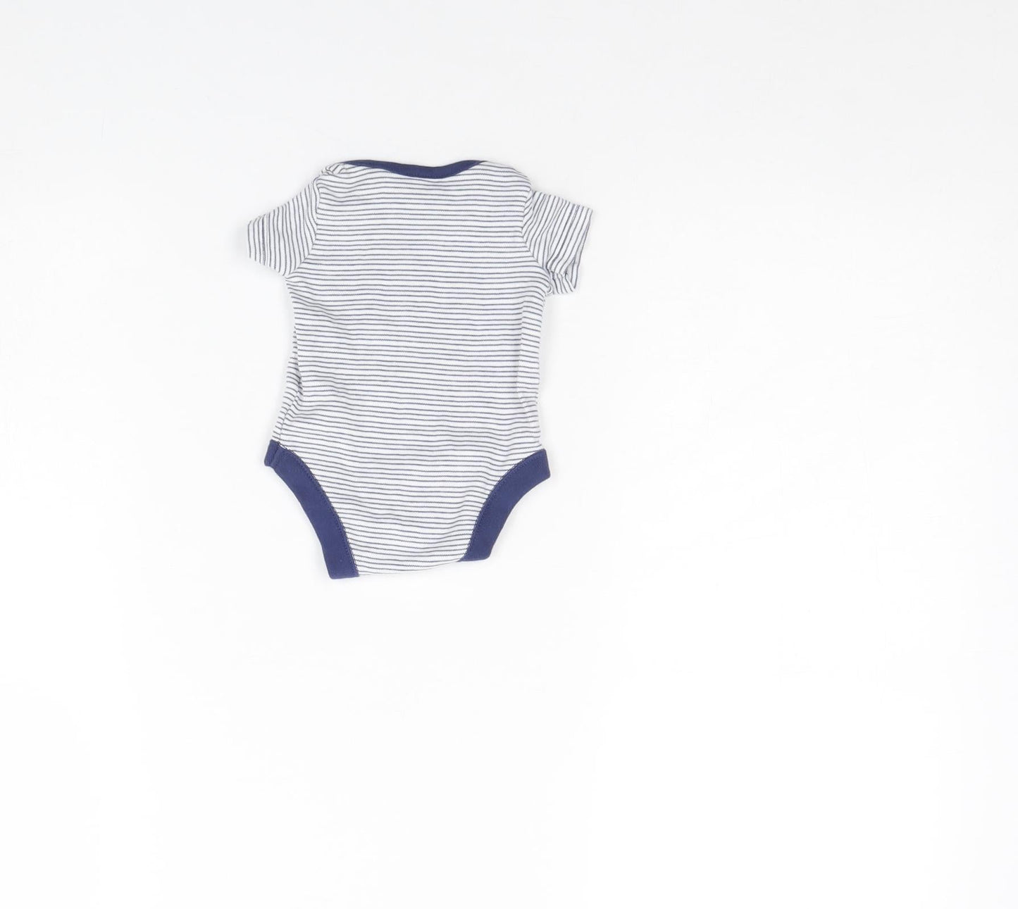 F&F Baby Blue Striped  Babygrow One-Piece Size 0-3 Months