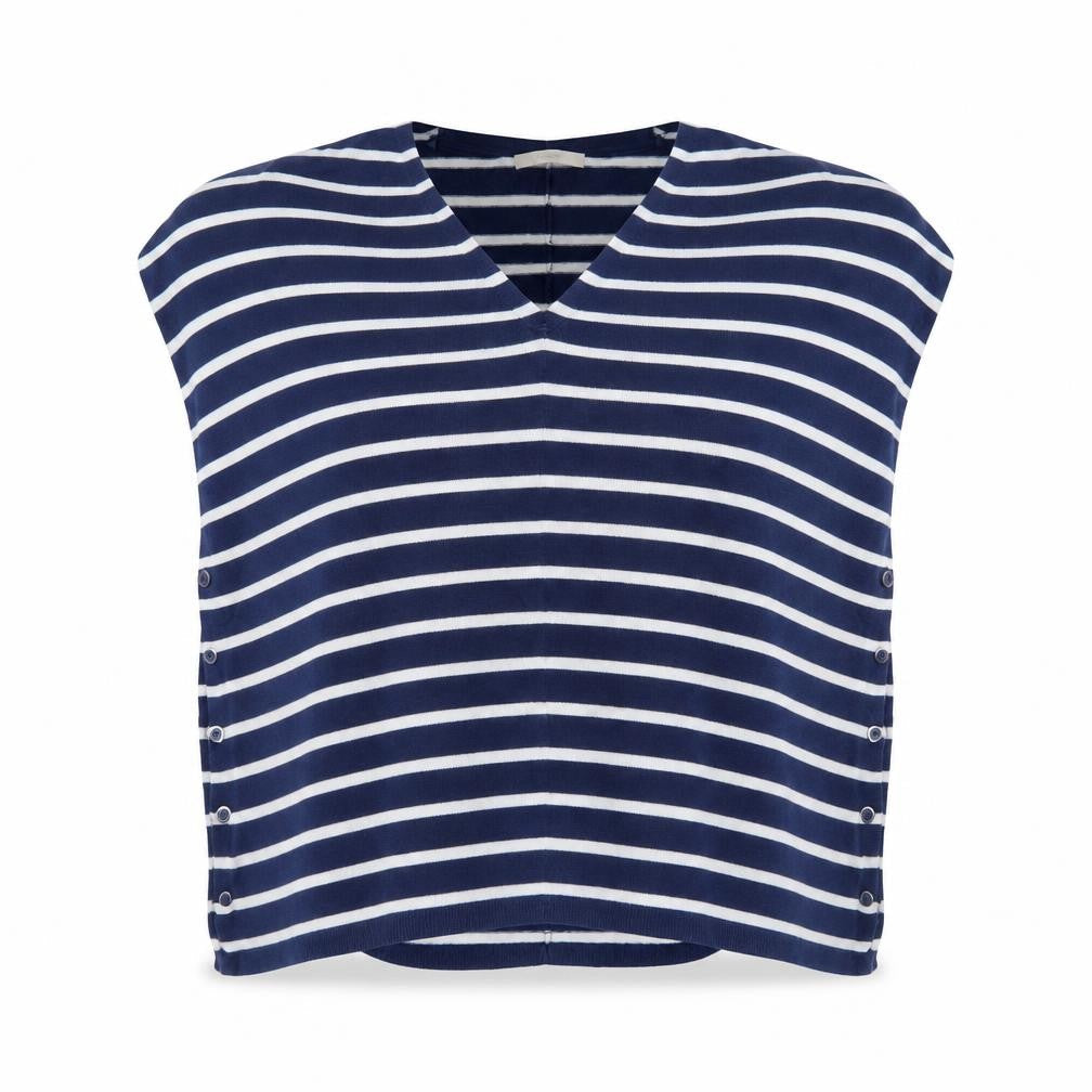 George Womens Blue Striped  Pullover Jumper Size S