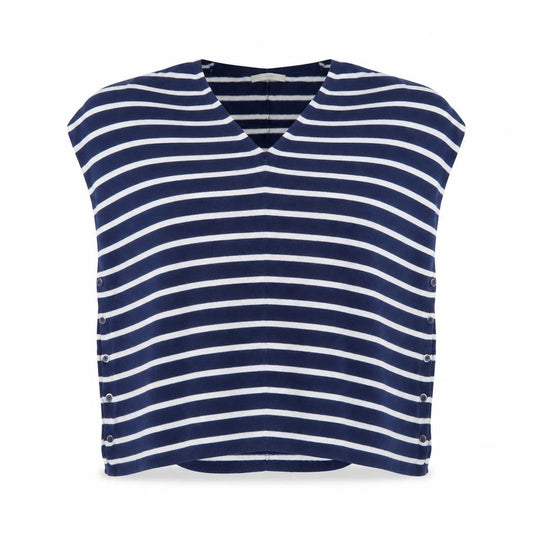 George Womens Blue Striped  Pullover Jumper Size S