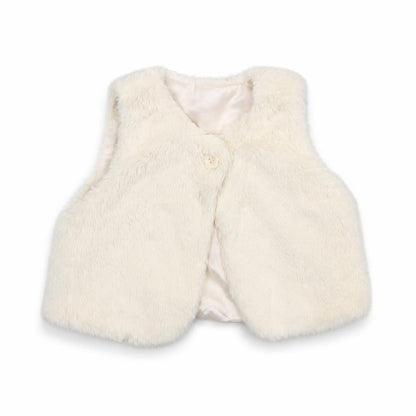Front view of George girls’ ivory jacket, size 12, months