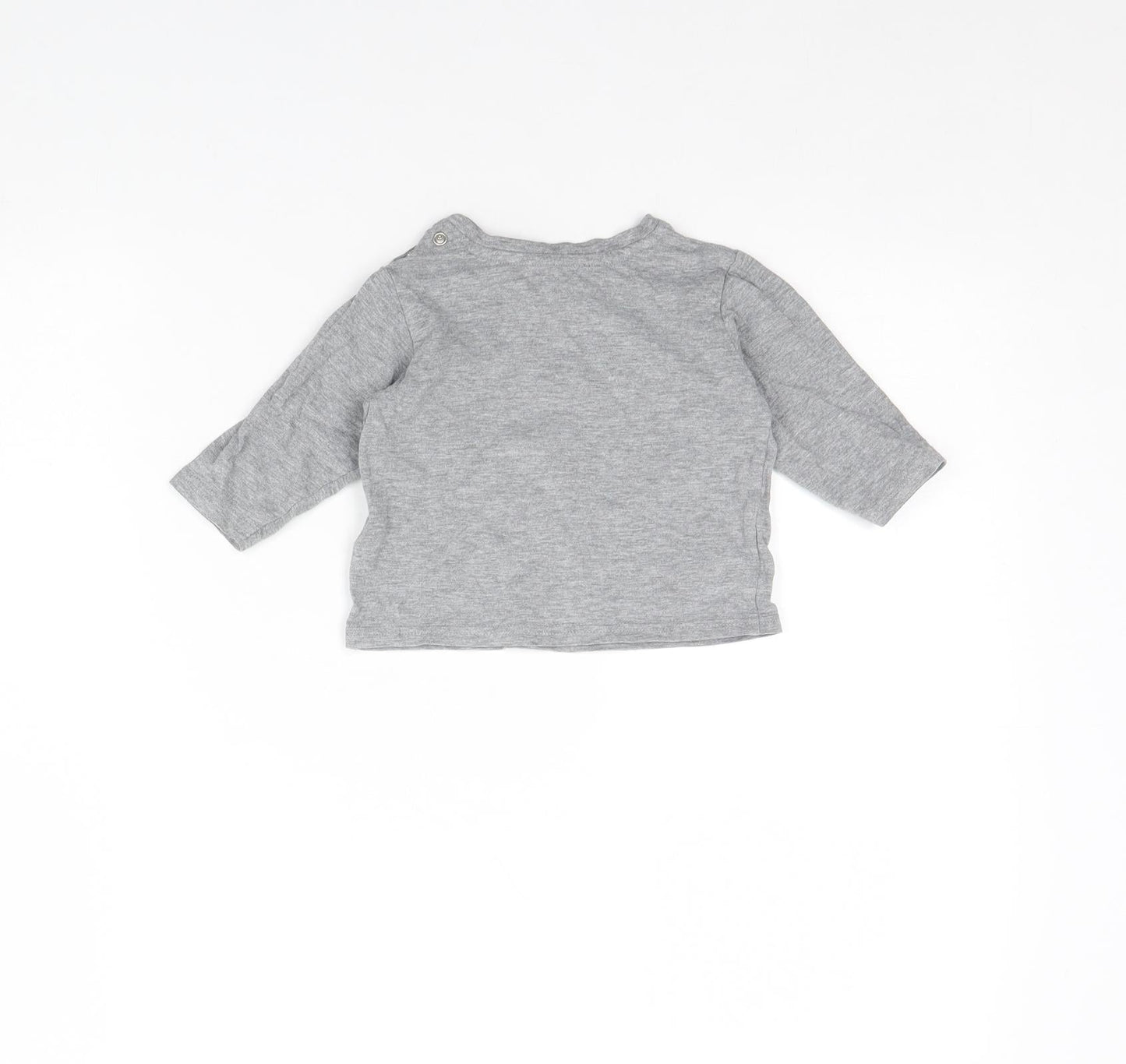M&S Baby Grey   Basic Blouse Size 3-6 Months
