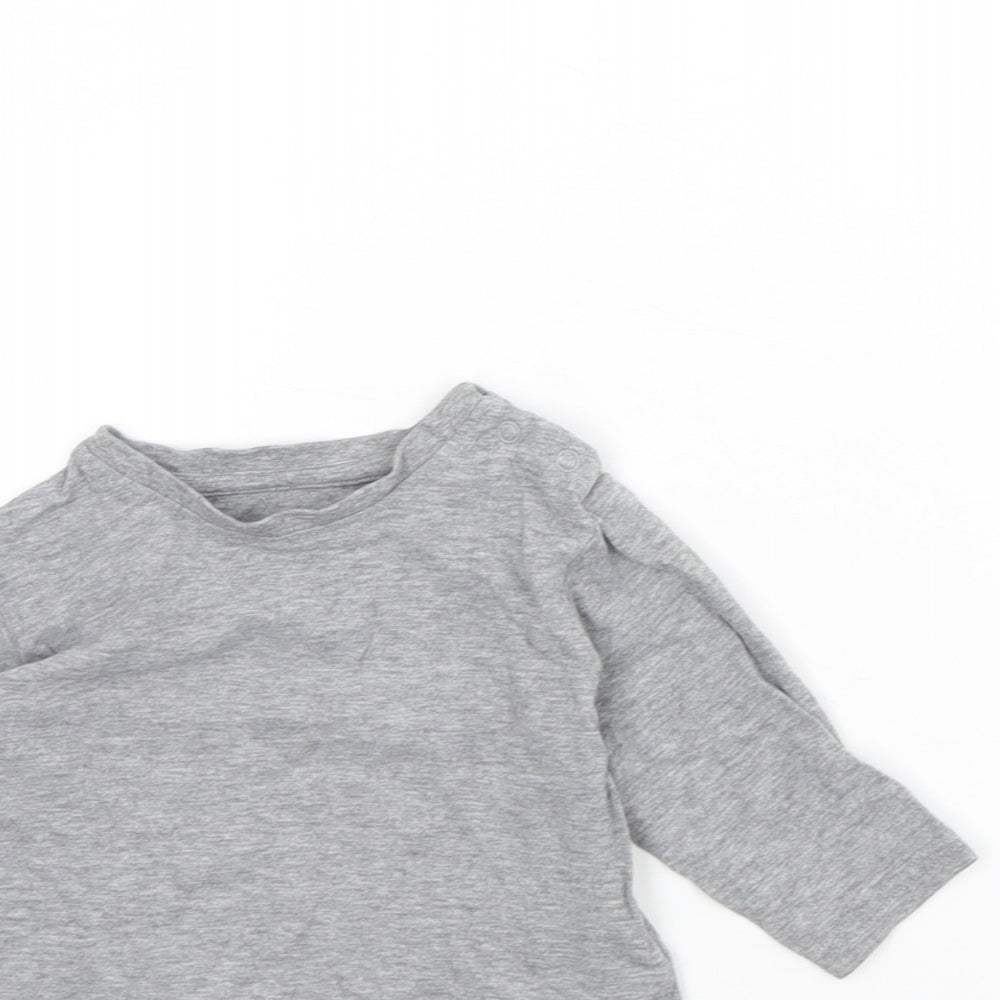 M&S Baby Grey   Basic Blouse Size 3-6 Months