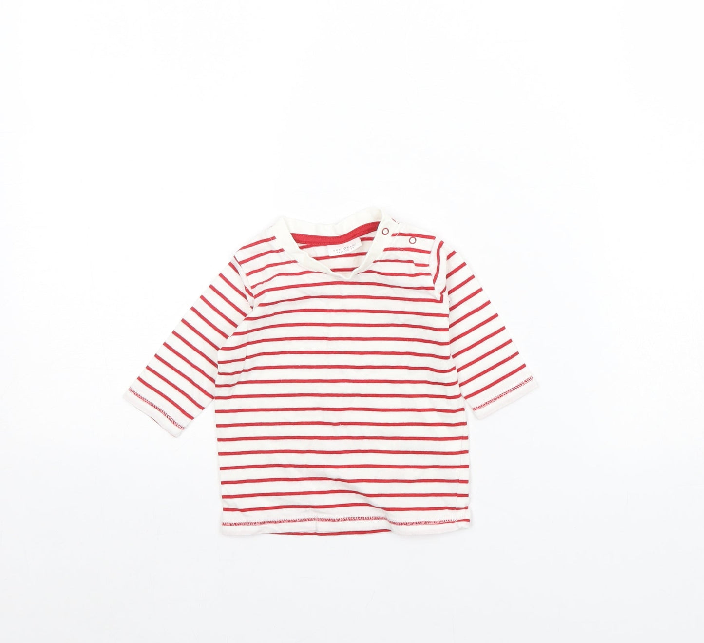 NEXT Baby Red Striped  Basic T-Shirt Size 0-3 Months