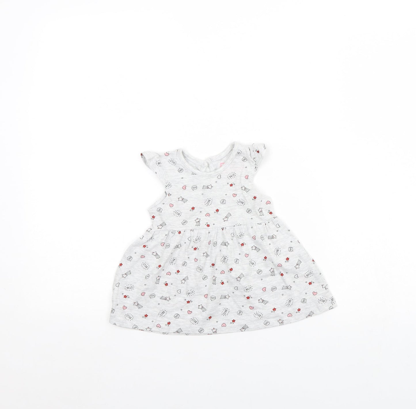 Primark Girls Grey Spotted  Fit & Flare  Size 3-6 Months