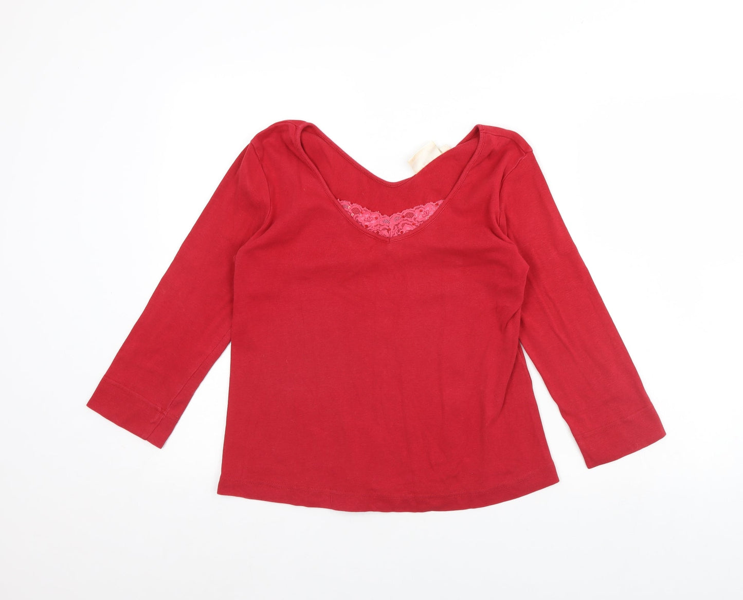 Adini Womens Red   Basic Blouse Size M