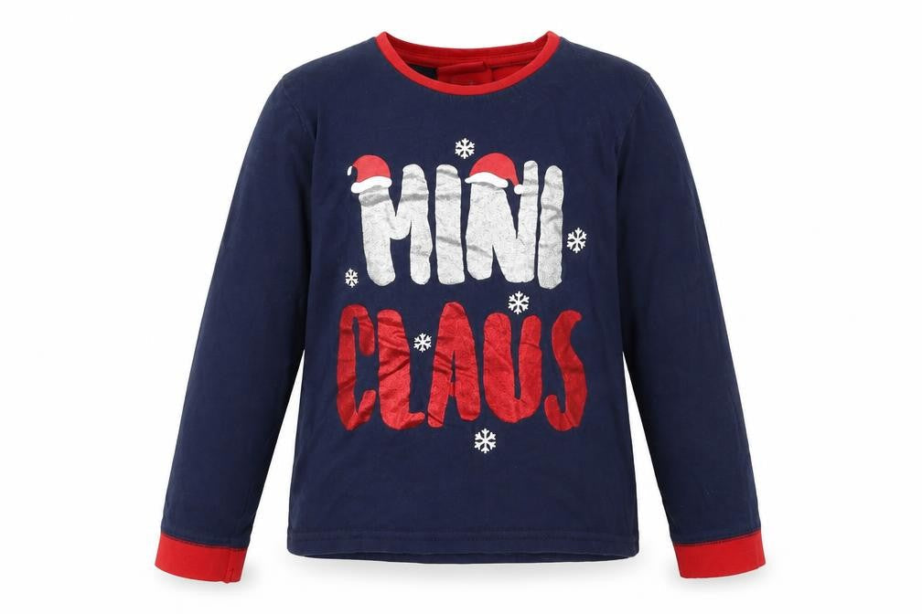 Preworn Girls Blue Solid  Cami Pyjama Top Size 5 Years  - Christmas