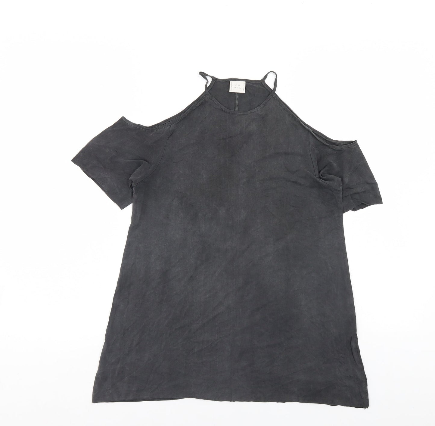 Zara Womens Grey   Basic Blouse Size S