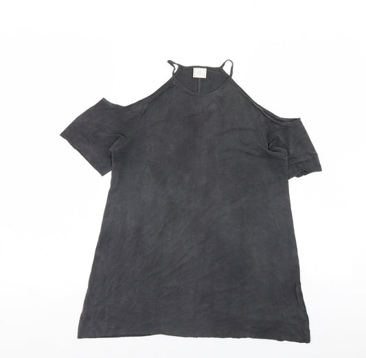 Zara Womens Grey   Basic Blouse Size S