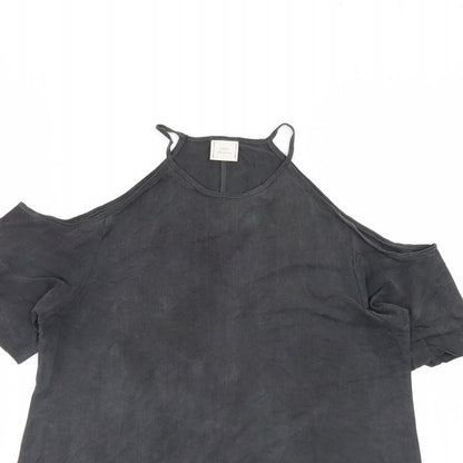 Zara Womens Grey   Basic Blouse Size S