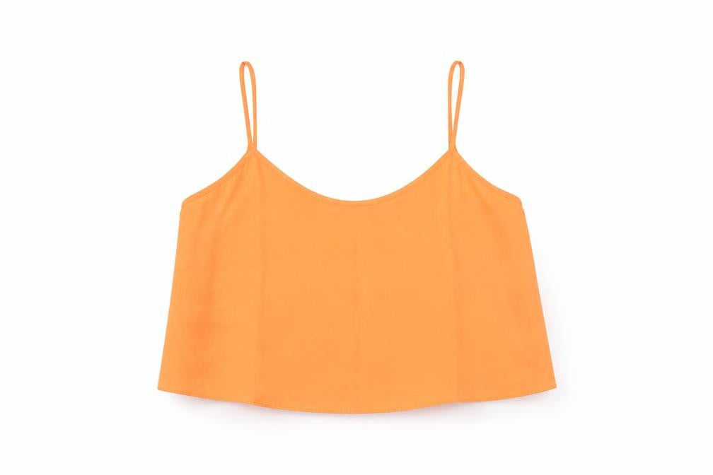Topshop Womens Orange   Cropped Tank Size 8