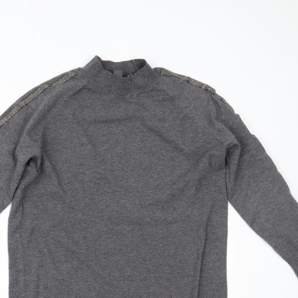 Primark Womens Grey   Jumper Dress  Size S