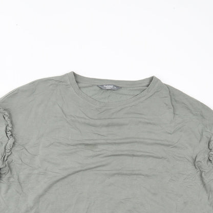 Nutmeg Womens Green   Basic Blouse Size 14