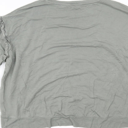 Nutmeg Womens Green   Basic Blouse Size 14
