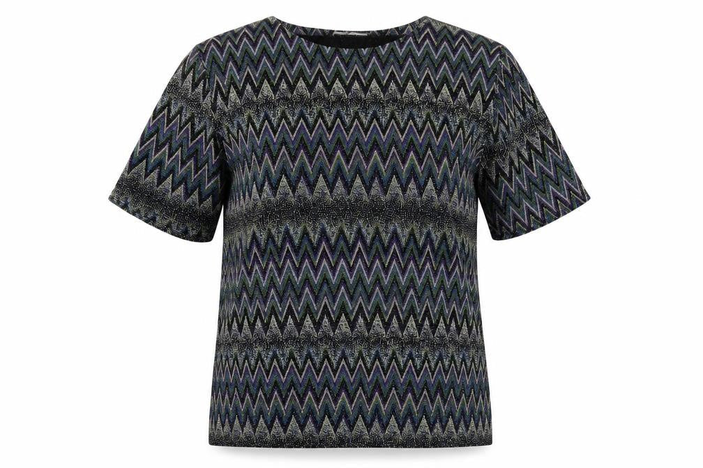 Casamia Womens Multicoloured Geometric Basic T-Shirt One Size