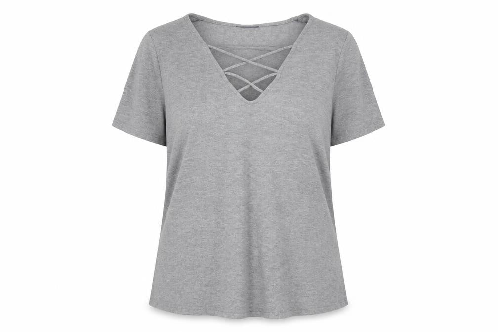 Topshop Womens Grey   Basic T-Shirt Size 12