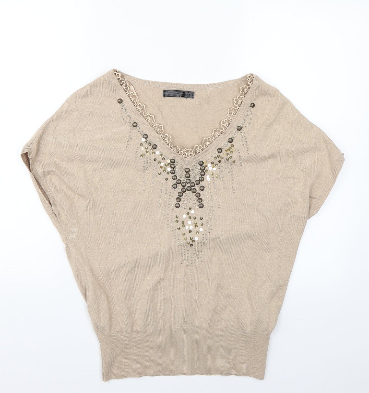 night collection Womens Beige   Pullover Jumper Size S