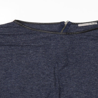 Close-up detail of Atmosphere women’s grey basic blouse, size UK 6