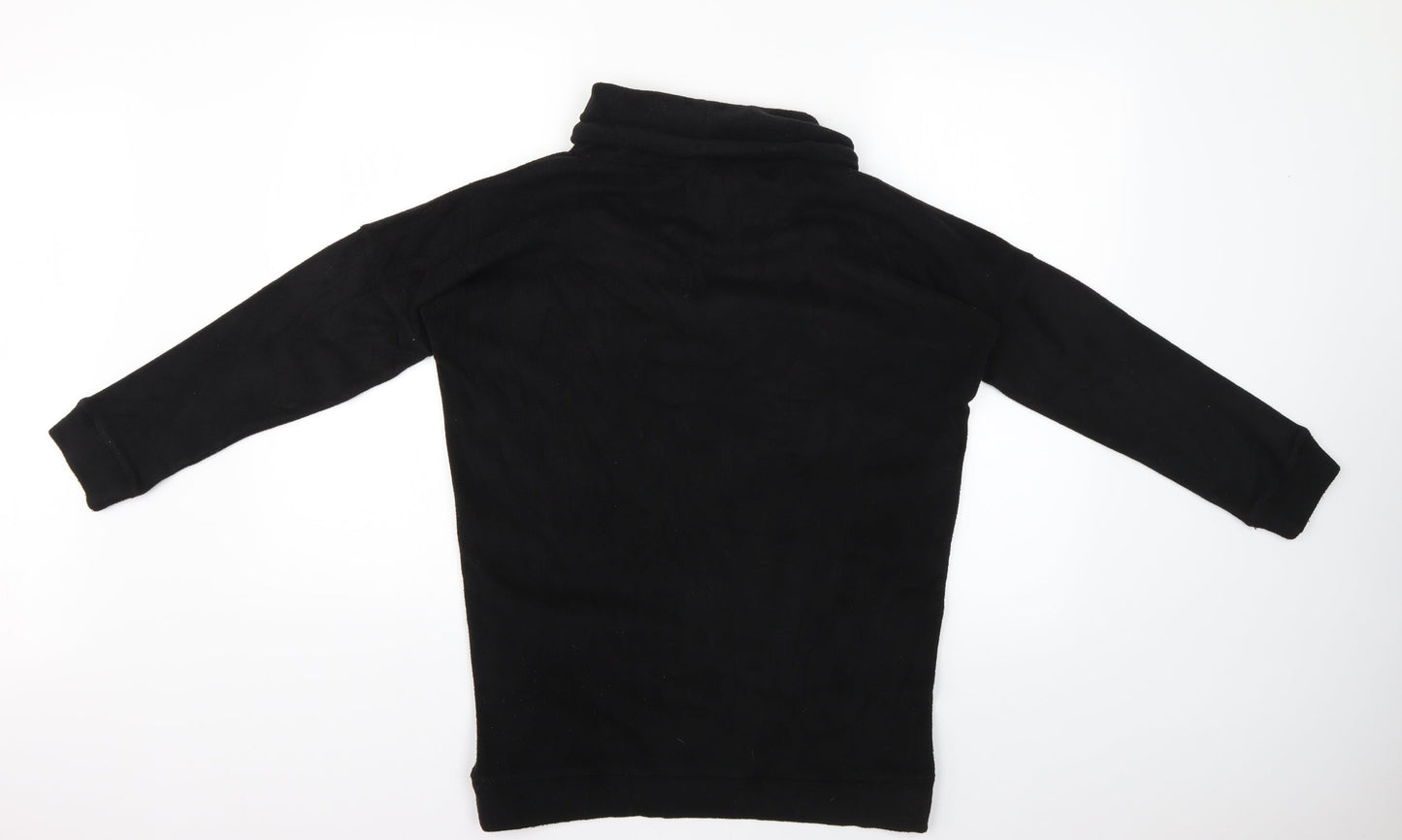 gift aid Womens Black Herringbone  Pullover Jumper Size S