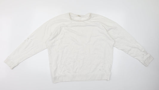 River Island Womens White   Pullover Jumper Size 16